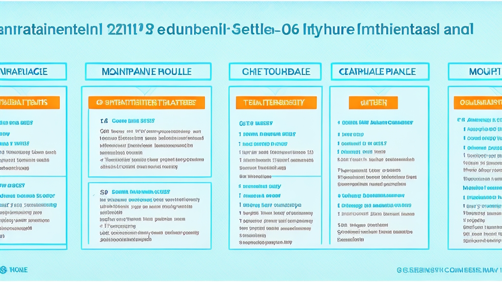Karbantartási ütemezés infografika három páramentesítő típus havi negyedéves és éves karbantartási feladataival